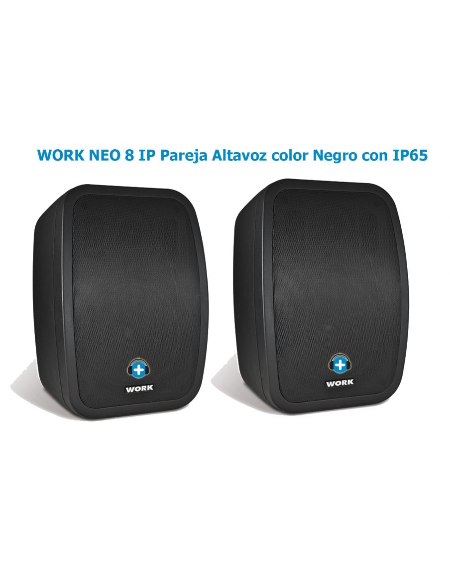 WORK NEO 8 IP Pareja Altavoz color Negro con IP65 - 2