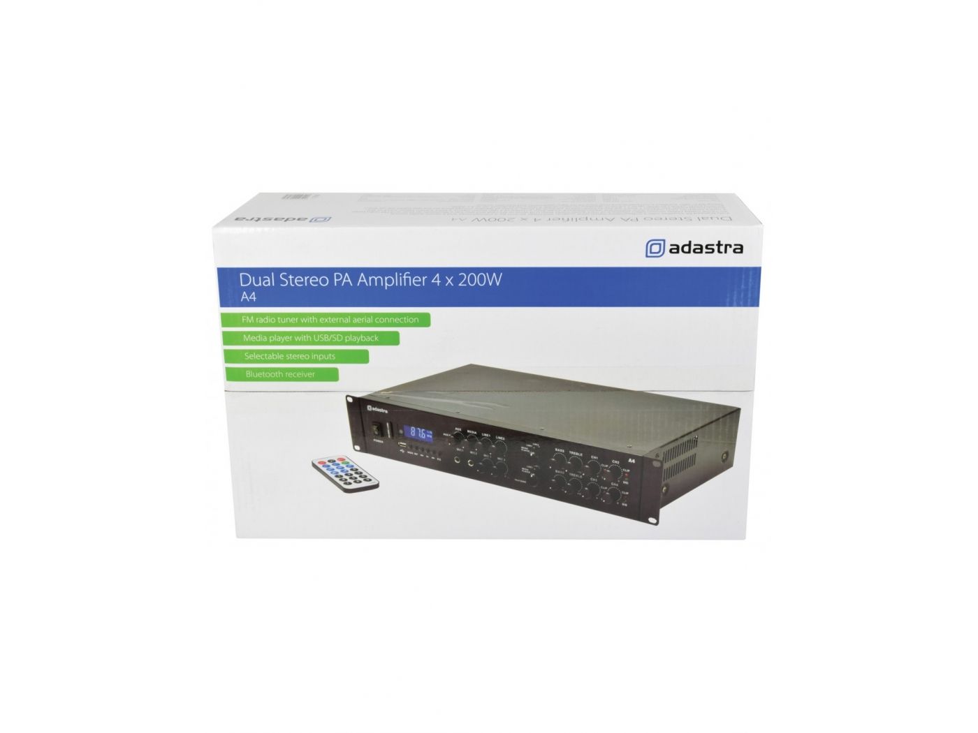 Adastra A4 Amplificador multicanal profesional 4 x 200W RMS - 3