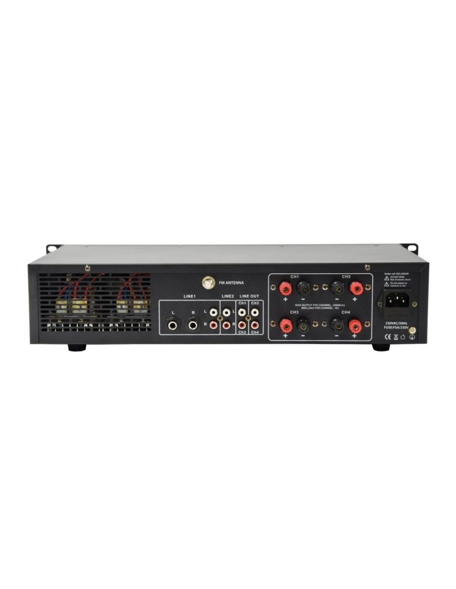 Adastra A4 Amplificador multicanal profesional 4 x 200W RMS - 6