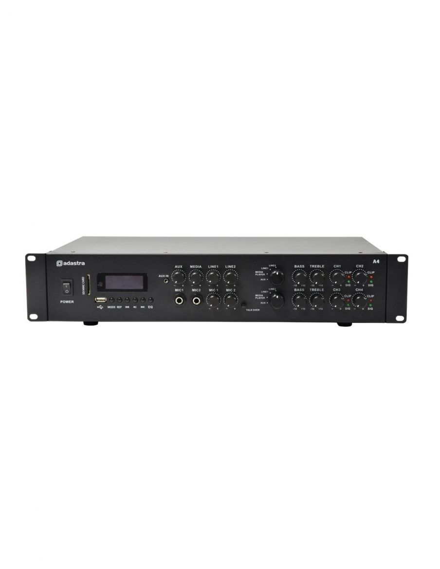 Adastra A4 Amplificador multicanal profesional 4 x 200W RMS - 2