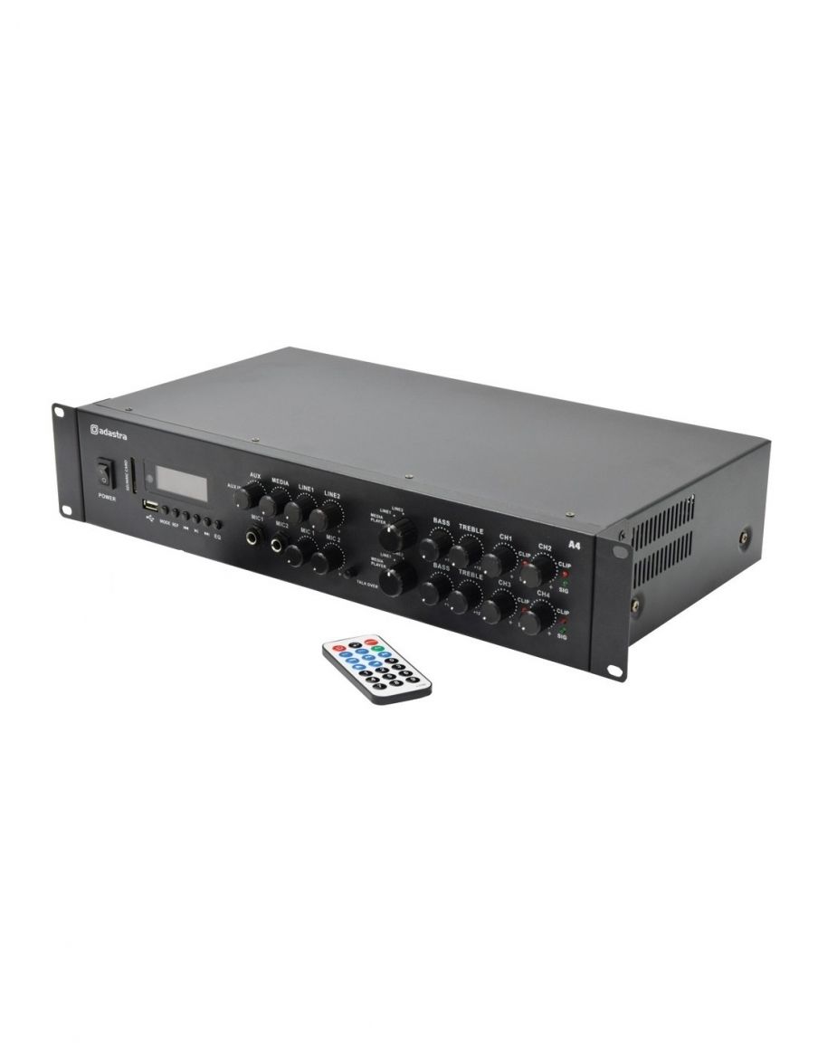 Adastra A4 Amplificador multicanal profesional 4 x 200W RMS