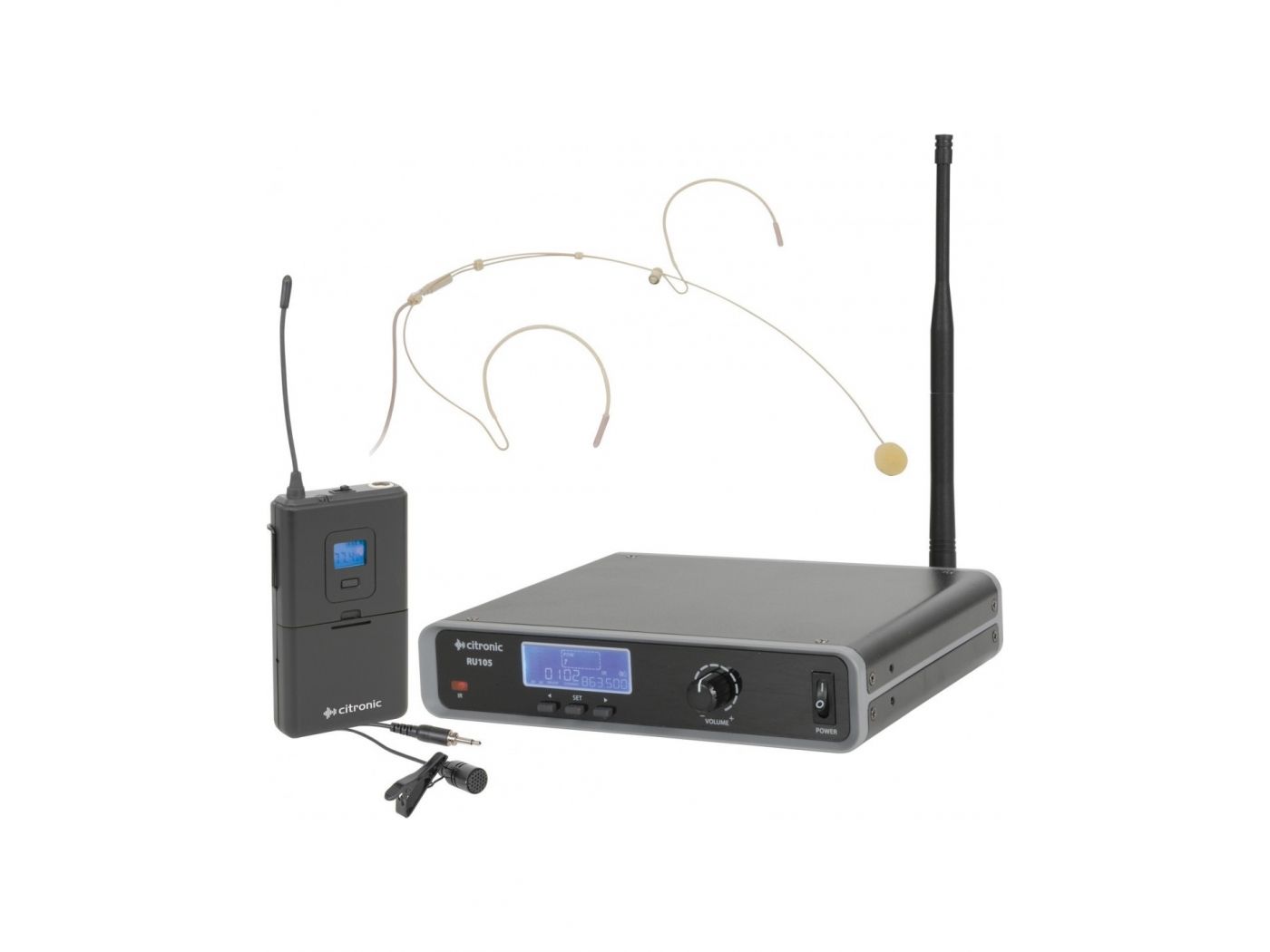 CITRONIC RU105N Microfono UHF Inalámbrico de Diadema 171973 - 4