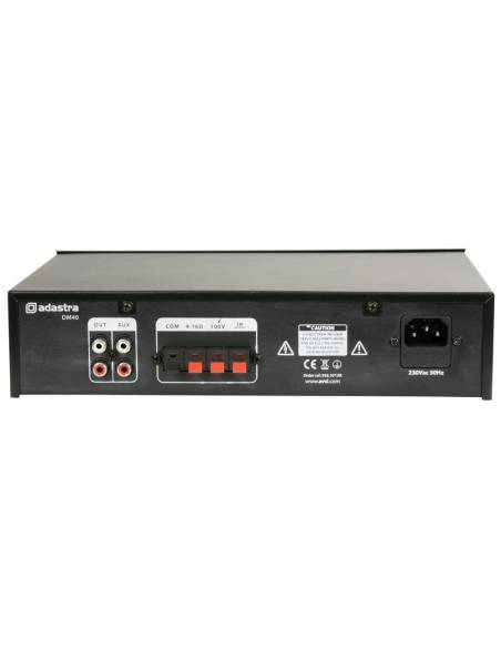 ADASTRA DM40 Amplificador Línea 100V 40W RMS 953109 - 2