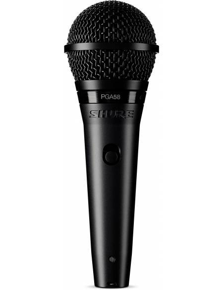 SHURE PGA58 XLR Micrófono cardioide dinámico para voces - 4
