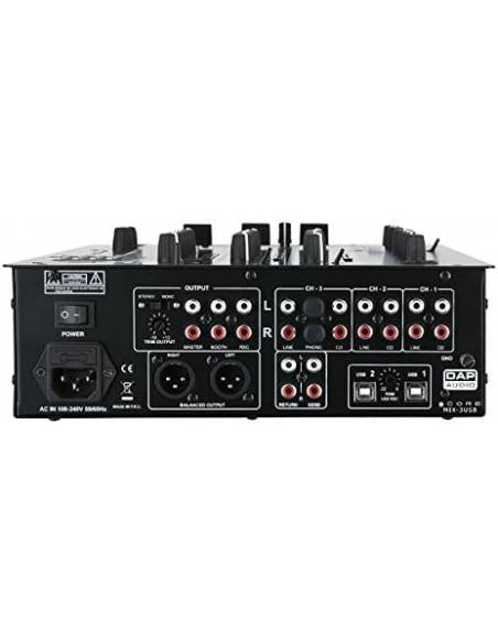 DAP Audio CORE MIX-3 USB Mezclador DJ con Interfaz USB - 4