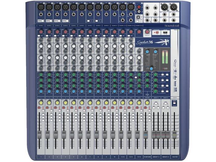 SIGNATURE 16 Mesa de Mezcla Analógica 16 canales con efectos y USB 2:2 i/o - 3