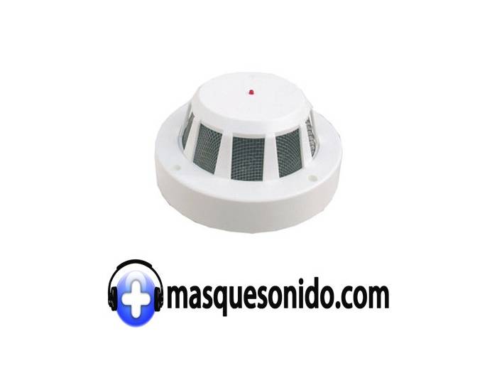 Cámara oculta en sensor de humos con audio