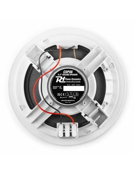 Power Dynamics CSPS6 Altavoz de techo 16 Ohm 6.5" Basic Blanco  952614 - 11