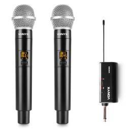 Vonyx WM552 Micrófono inalámbrico UHF dual Plug-and-Play  179211