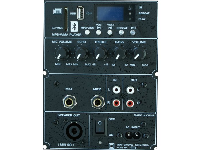 IBIS ACTIVE SPEAKER BOX 8”/20cm 300W WITH BLUETOOTH & USB/MP3 SLK8A-BT SLK8A-BT