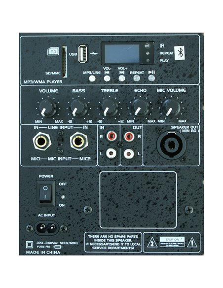 IBIS ACTIVE SPEAKER BOX 10”/25cm 400W WITH BLUETOOTH & USB/MP3 SLK10A-BT SLK10A-BT