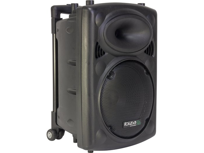 IBIS 10'' PORTABLE KARAOKE SET +VHF MIC/WIRED MIC/USB-SD REC/VOX, BLUETOOTH PORT10VHF- PORT10VHF-BT