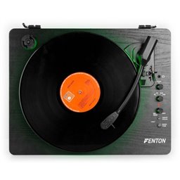 Fenton RP162LED Tocadiscos retro con Bluetooth in/out (recepción y envío) - Anillo LED - Negro 2