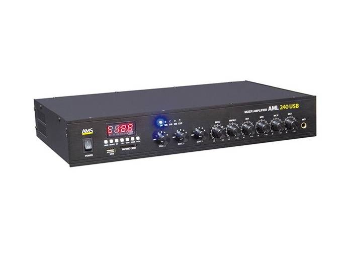 AMS AML 240 USB -BT - Amplificador de linea de 100v - 4