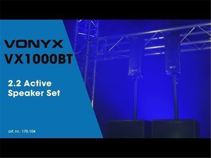 Vonyx VX1000BT Sistema de sonido Activo 1000W 2.2 con bluetooth