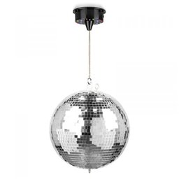 Fuzzix MB30ML Bola de Discoteca 30 cm - con motor a pilas y LED RGBW