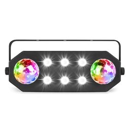 BeamZ StrobeMoon 2-in-1 efecto para fiesta con 2 leds de 12W RGBAWP y mando a distancia