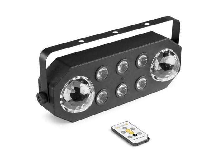 BeamZ StrobeMoon 2-in-1 efecto para fiesta con 2 leds de 12W RGBAWP y mando a distancia