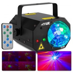 Max DJ10 Jelly Moon con Laser Rojo/Verde
