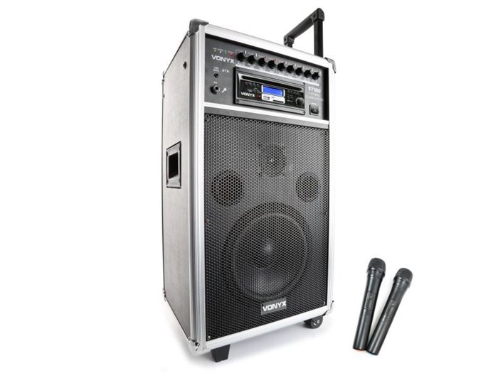 Vonyx ST100 MK2 Sistema de Sonido Portátil 8" Bluetooth/CD/MP3