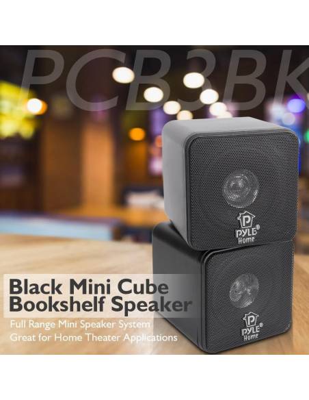 Pyle PCB4BK - Altavoz satélite de 100W, Negro - 5