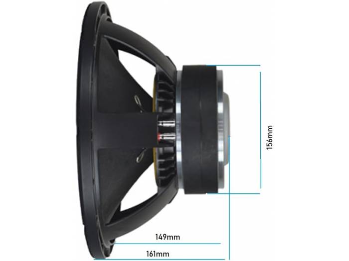 Seven Soundvector SVG12SUB600/4 Subwoofer 12 Pulgadas Altavoz Profesional de Grave Sub-Grave 4 Ohm 600W AES 1200W Peak - 6