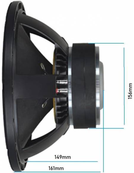 Seven Soundvector SVG12SUB600/4 Subwoofer 12 Pulgadas Altavoz Profesional de Grave Sub-Grave 4 Ohm 600W AES 1200W Peak - 6