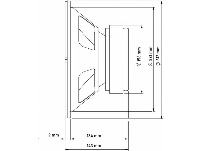Seven Soundvector SVG12SUB/4 Subwoofer 12 Pulgadas Altavoz Profesional de Grave Sub-Grave 4 Ohm 400W AES 800W Pea - 8