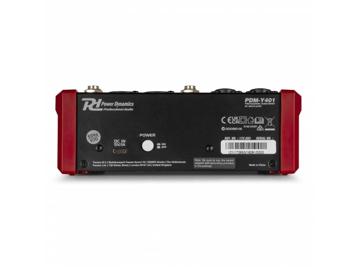 Power Dynamics PDM-Y401 Mezclador de estudio 4-Ch 172653 - 10