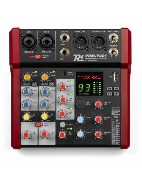 Power Dynamics PDM-Y401 Mezclador de estudio 4-Ch 172653 - 11