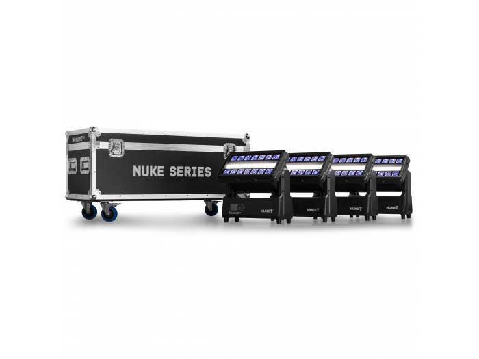 beamZ Pro FLCNL04 Flightcase para 4 NUKE - 2