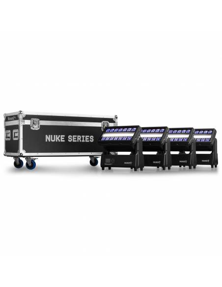 beamZ Pro FLCNL04 Flightcase para 4 NUKE - 2