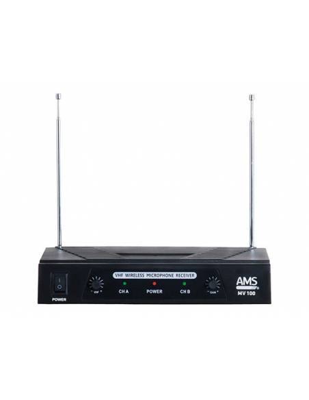 AMS MV 100 LV - Micrófonos inalámbricos baratos de solapa - 2