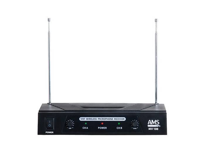 AMS MV 100 M - Micrófonos inalámbricos baratos de mano - 4