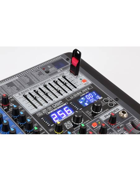 Power Dynamics PDM-S604 Mezclador analogico 6 canales Profesional - 2