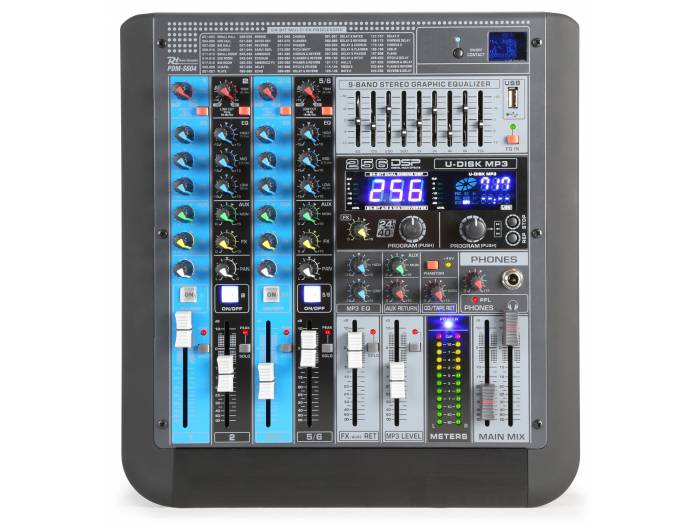 Power Dynamics PDM-S604 Mezclador analogico 6 canales Profesional - 4
