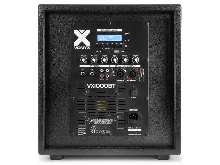 Vonyx VX1000BT Sistema de sonido Activo 1000W 2.2 con bluetooth - 11