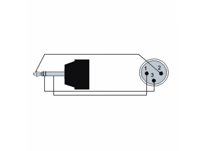 Adam Hall Procab Cable de Audio de 1 Minijack 3.5 mm a XLR macho de 1.5 m - 2