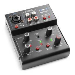 Vonyx VMM201 Mezclador 2 canales con USB Audio Interface 172640