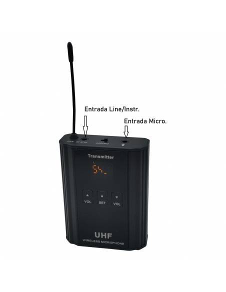 SEVEN SOUNDVECTOR SV112WMU MICROFONO INALAMBRICO UHF LAVALIER - 2