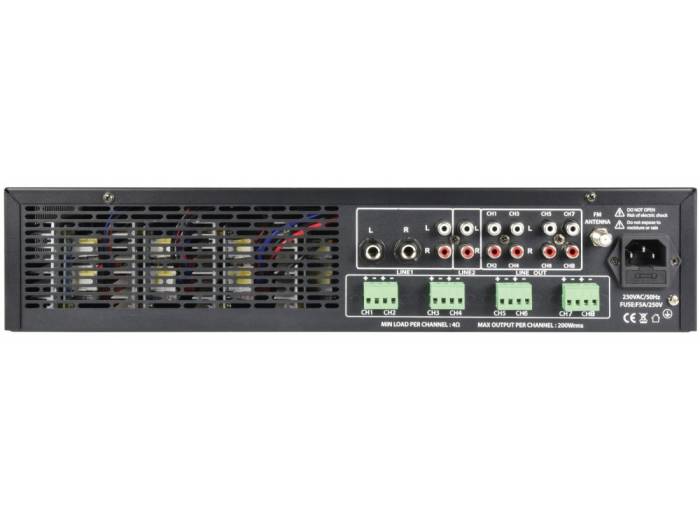 A8 Amplificador multicanal profesional 8 x 200W RMS - 1
