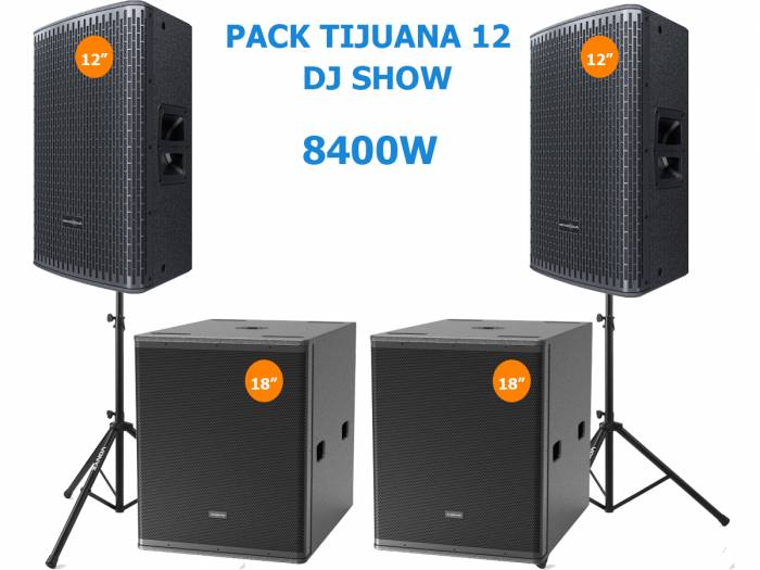 Pack TIJUANA 12 DJ SHOW 8400w - 2