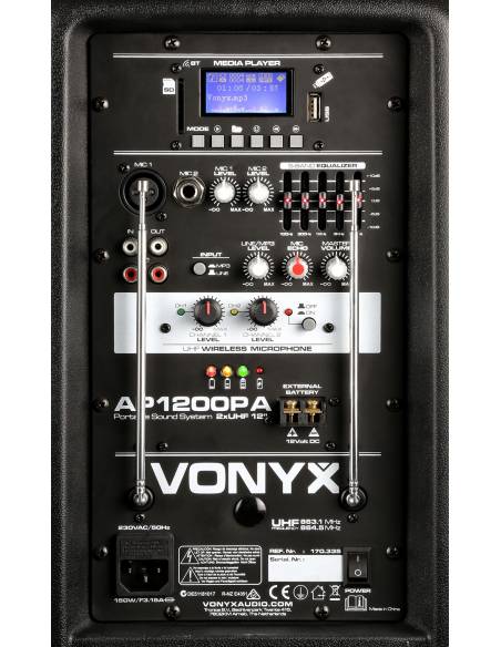 Vonyx AP1200PA Bafle Portatil 12" 170335 - 7