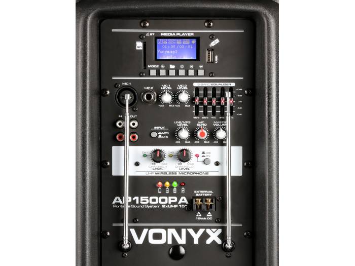 Vonyx AP1500PA Bafle Portatil 15" 170338 - 8