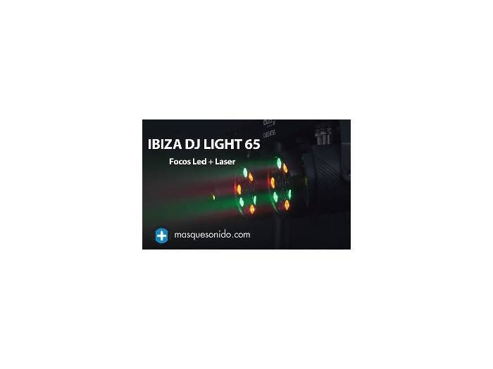 IBIZA LIGHT  DJ LIGHT 65 -Barra de luces 2 leds + 2 laser - 8