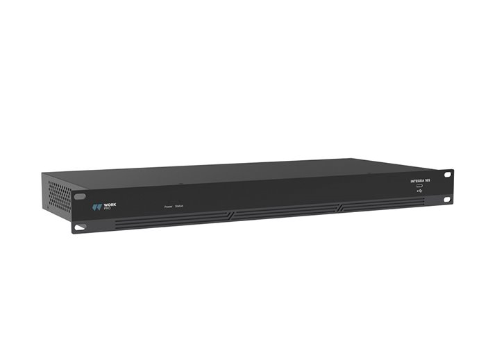 WORK Pro INTEGRA 16S Matriz audio digital 16x16 canales, DSP y control PC/App