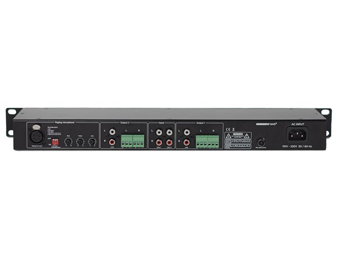 AMS MUB 62 Reproductor Multimedia de 2 canales USB/SD MP3, FM y Bluetooth