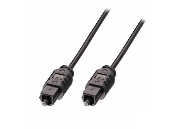 LINDY Cables Audio-Video - Cable Óptico Digital TosLink SPDIF, 1m - 1