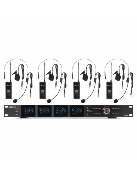 POWER DYNAMIC  PD524B Juego de micrófono inalámbrico UHF con 4 micrófonos de petaca - 1