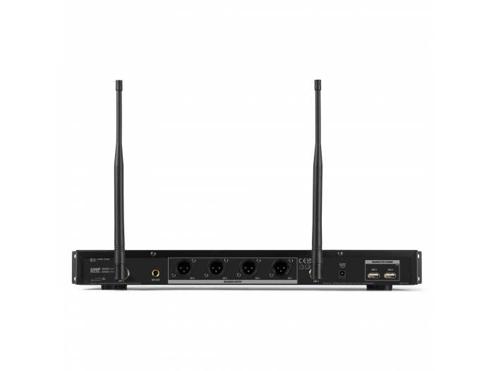 POWER DYNAMIC  PD524B Juego de micrófono inalámbrico UHF con 4 micrófonos de petaca - 4